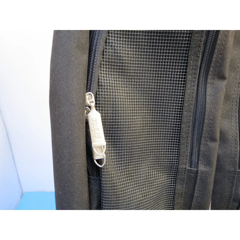 Prince Black Tennis Backpack Dual Zipper Sports Bag